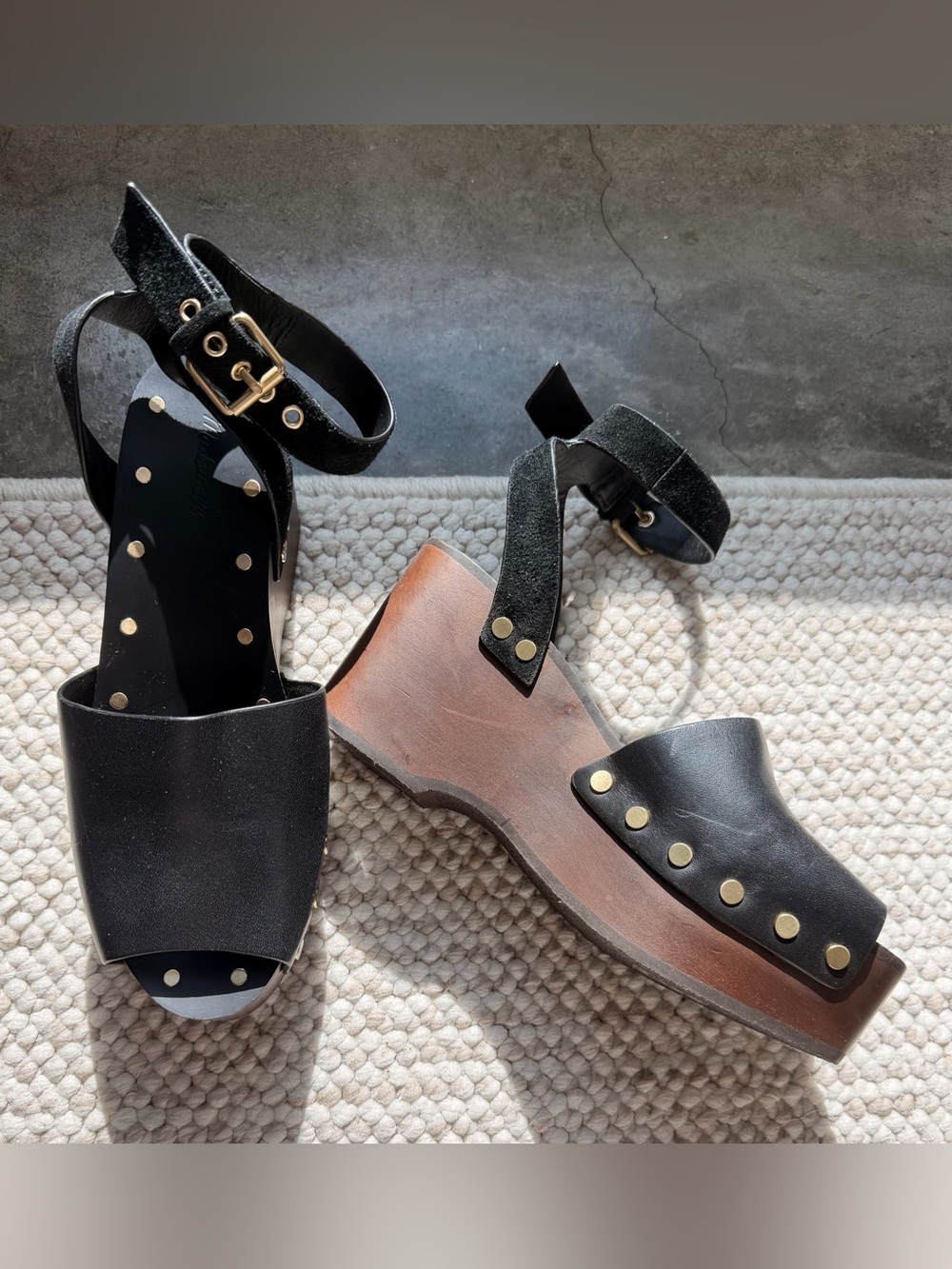 Madewell The Anouk Platform Clog Sandal